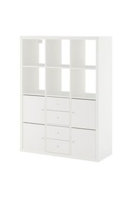 Resim IKEA KALLAX, açık raf ünitesi, beyaz, 112x147 cm 