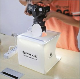 Resim Pazariz Puluz LED Işıklı Ürün Çekim Çadırı -5 Farklı Arka Plan-3 Boyut 30X30 