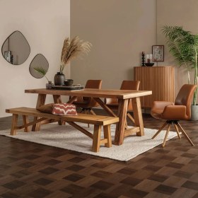 Resim Kaidos Ahşap Doğal Kütük Yemek / Toplantı / Çalışma Masası 