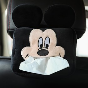 Resim 1 adet Disney Mickey Mouse Minnie Mouse Sevimli Peluş Araba Mendil Kutusu - Çok Fonksiyonlu Taşınabilir, Arabalar İçin Uygun, Karikatür Araba İç Mekan Çok Fonksiyonlu Aksesuarlar, Disney Tema Tasarımı, Kolçak Mendil Kutusu 