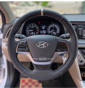 Resim Hyundai Elantra Kaplama Deri Direksiyon Kılıfı 