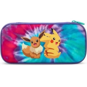 Resim Nintendo Switch Slim Case Taşıma Çantası Lisanslı Pikachu ve Eevee 