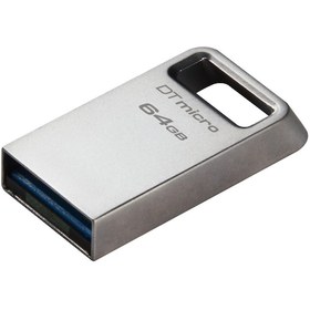 Resim Kingston DTMC3G2-64GB DataTraveler Micro 200MB-s Metal USB 3.2 Gen 1 Flash Bellek 