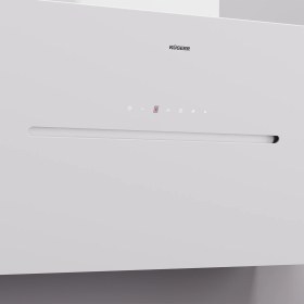 Resim Kügerr Sessiz D8 90 cm Beyaz Davlumbaz Duvar Tipi Yüksek Emiş Gücü ile Etkili Hava Temizleme 