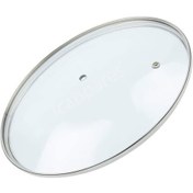 Resim Tencere Sahan Tava Cam Kapağı Kapak 24 Cm Tutma Tepesiz 