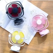 Resim Mini Usb Şarj Edilebilir Hava Soğutma Fanı Çift Kullanım Taşınabilir 7042 Beyaz 