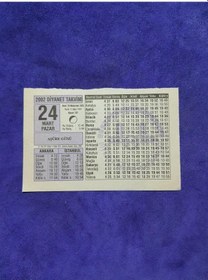 Resim 24 Mart 2002 Takvim Yaprağı - Nostalji Koleksiyonluk Takvim Yaprağı 