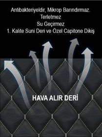 Resim Oto Bagaj Organizeri Baklava Desenli Deri Bagaj Çantası Düzenleyici Kutu Çantası Siyah+kırmızı 