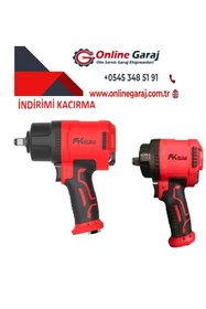 Resim HakanTorna 1/2 Havalı Somun Sökme 1500Nm 1/2 mini havalı bijon Somun Sökme Tabancası 