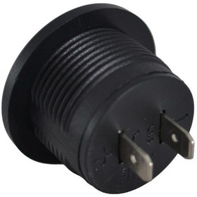 Resim 12v 24v Dc Voltmetre Yuvarlak Düz 