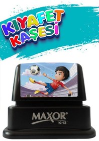 Resim Maxor Kaşe Kıyafet Kaşesi Futbol Temalı Öğrenci Kaşesi / Kıyafet Etiketi / Kumaş Kıyafet Kaşesi 