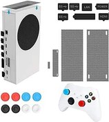 Resim Dust Plugs for Xbox Series S, Dust Filter Kit Accessories with 7 Silicone Dust Plugs and 4 PVC Meshs Set, 8 Thumb Grip Caps, Anti-dust Cover Dustproof Plug for Xbox Series S Console 