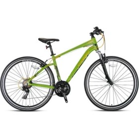 Resim Kron Tx 100 V-Fren 28 Jant 21 Vites 18 Inç Bisiklet 2021 Model Mat Haki-Turuncu 