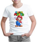Resim Super Mario - Win Win Beyaz Çocuk Tshirt 