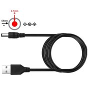 Resim Usb 5v To 5.5x2.1mm Adaptör Çevirici Kablo 1.8 Metre Güç Kablosu Kamera Tablet Cep Telefonu 
