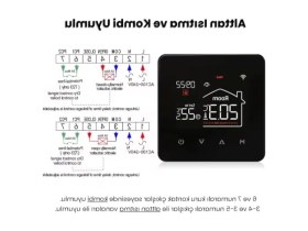 Resim MarkEntegra Akıllı Wifi Oda Termostatı - Uzaktan Kontrol Özelliği 