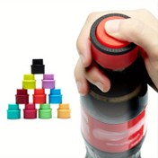 Resim Tekrar kullanılabilir soda kapağı, içecek şişesi tazeliği koruyucu, basınç şişirme hava geçirmez kapak, köpük tıpa koruyucu, plastik toz geçirmez sızdırmaz kapak 