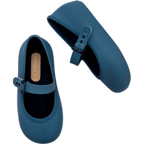Resim Mini Melissa Soft Ballerina Cırt Cırtlı Mavi Kız Çocuk Babet Ayakkabısı | 21-29 Numara | İkonik Kokulu - 2 