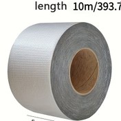 Resim 1 Rulo Ekstra Güçlü Su Geçirmez Alüminyum Folyo Bant - Yüksek Sıcaklık Dayanımı, Dayanıklı PVC Malzeme, Duvarlar, Havuzlar, Çatılar, Borular, Kapalı ve Açık Kullanım İçin Hızlı Tamir, Şerit Formu, Boru Yüzeyleri ve Lavabolar İçin İdeal, Su Geçirmez Bant 