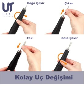 Resim Strong 204 Mikromotor Dremel Kuyumcu Diş Hekimi Takı Tırnak Manikür Ağaç Cam Sanat Makine 