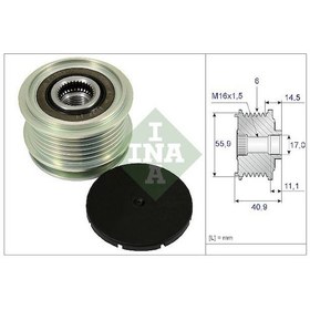 Resim Ina 535001210 Alternatör Kasnağı T5-caddy-polo-golf-crafter-a3-a4-leon Cfwa-caga-cffa-cayb-bjk-bjm-axb-bjb 022903119a-021903119g-022903119c 