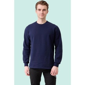 Resim Pamuklu Sweatshirt Kışlık Erkek Süveter Galanthus Basic Rahat Kesim Günlük Iş Kullanımı Için 