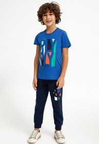 Resim Rolypoly Rolypoly Cobalt Mavi Erkek Çocuk Pijama Takım 