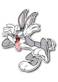 Resim Bugs Bunny Pleksi Vantuzlu Oto Cam Süsü 