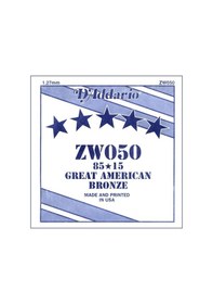 Resim Daddario Zw050 Akustik Gitar Teli Tek Tel E-1. Tel - 0.50 İnç 