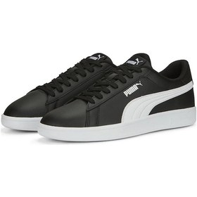 Resim Puma 390987 04 Puma Smash 3.0 L Puma Black/puma White Erkek Sneaker Siyah  | Orijinal 