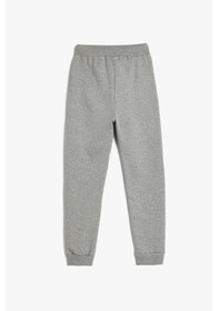 Resim Koton Erkek Çocuk Jogger Eşofman Altı Basic Beli Bağlamalı Cep Detaylı Gri 