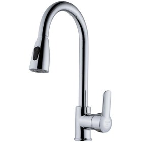 Resim Eviye Bataryası Spiralli Dik Boru Krom 