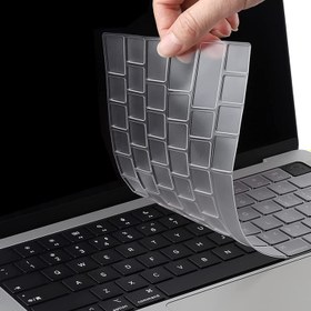 Resim Nezih Case Apple Macbook 13.3 Air A1932 Toza Sıvıya Dayanıklı Klavye Koruyucu Şeffaf Silikon Ped 