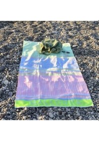 Resim Pamuklu Çizgili Neon Pembe Peştamal Havlu 155x80 Cm 