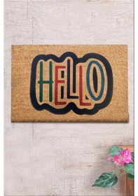 Resim Co Co Anghe 40x60 cm Doğal Ko ko Kıl paspas,Hindistan Naturel Kapı Önü Paspası 