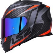 Resim Storm 2 Racer Mat Tıtanıum-Turuncu Kask 