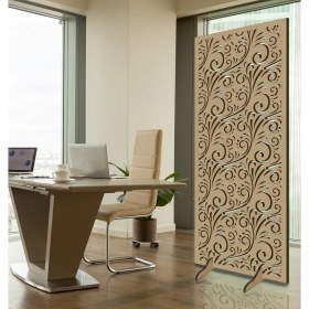 Resim Liar Ahşap Seperatör (Paravan) - KSP-13 - (10 mm) - (69 cm x 139 cm) - (Ham) 