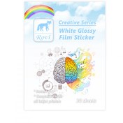 Resim Rovi Creative PP Etiket - Parlak Beyaz Film Etiket 20yp A3 Epson Canon Hp Uyumlu 