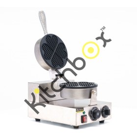 Resim Kitchbox Ticari Endüstriyel Liege Kalp Waffle Makinesi 