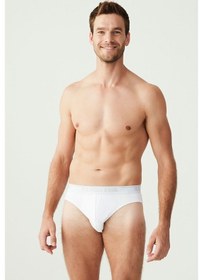 Resim U.S. Polo Assn. Erkek Beyaz 3 Lü Slip Külot 80177 Beyaz 