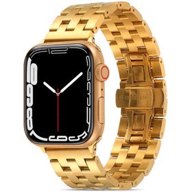 Resim Watch 42mm Uyumlu KRD-20 Metal Zore Kordon-Gold 