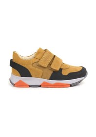 Resim Rakerplus Hakiki Deri Sarı Siyah Çocuk Sneakers Spor Ayakkabı 