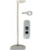 Resim 10 Adet Çelik Halatlı Pvc Kapı Pencere Emniyet Kilidi - Pencere Çocuk Emniyet Kilidi - Gri Renk 0.5 