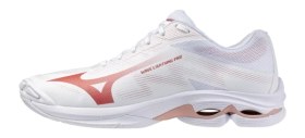 Resim Mizuno Wave Lightning Pro Kadın Voleybol Ayakkabısı Beyaz / Kırmızı 