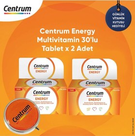 Resim Centrum Energy Multivitamin 2 x 30 Tablet + Günlük Vitamin Kutusu 