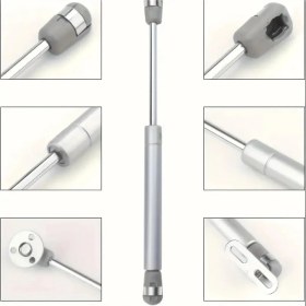 Resim Biterse 3 Adet Mutfak Dolap Kapak Amortisörü 80 N Gazlı Piston Gri 