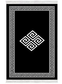 Resim Alanur Home Eko Trend Djt Yıkanabilir Kaymaz Taban 3 Lü Yatak Odası Takımı 656m Modern Siyah 