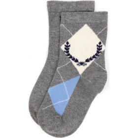 Resim U.s. Polo Assn. Erkek Çocuk Gri Melanj Çorap (Soket) 50318052-VR086 