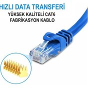 Resim 15 M Metre Cat6 Internet Kablosu Ethernet Fabrikasyon Rj45 Lan Adsl 