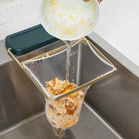 Resim 50 adet Yüksek Kaliteli Buğday Samanı Tek Kullanımlık Lavabo Süzgeç Torbaları - Tıkanmayı Önleyen File Filtreler, Mutfak Lavabo Drenajı için Etkili Gıda Atık Toplama için Mükemmel 